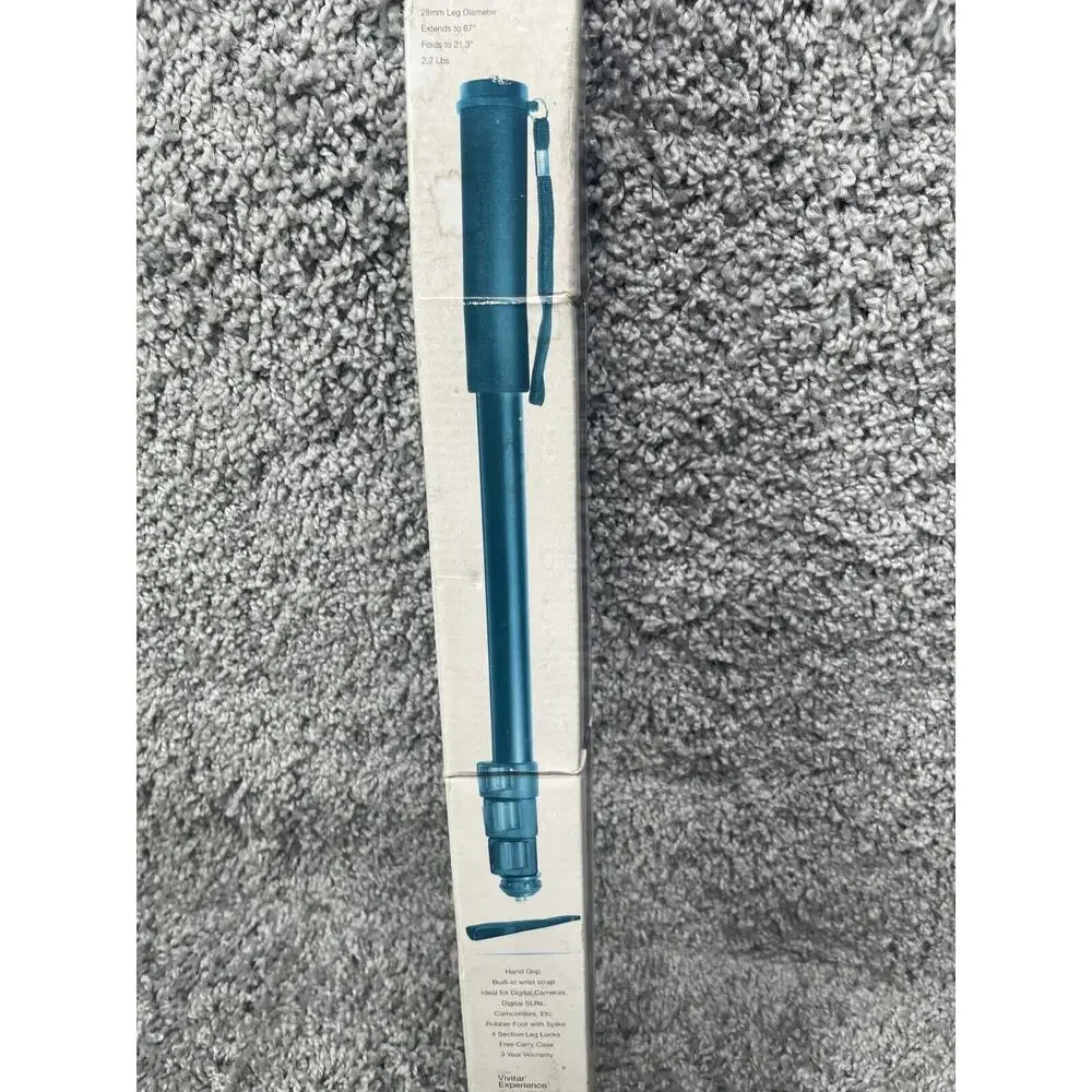 Vivitar Photo Video Monopod With Case 28mm 67